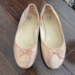 Rose gold and Silver flats.